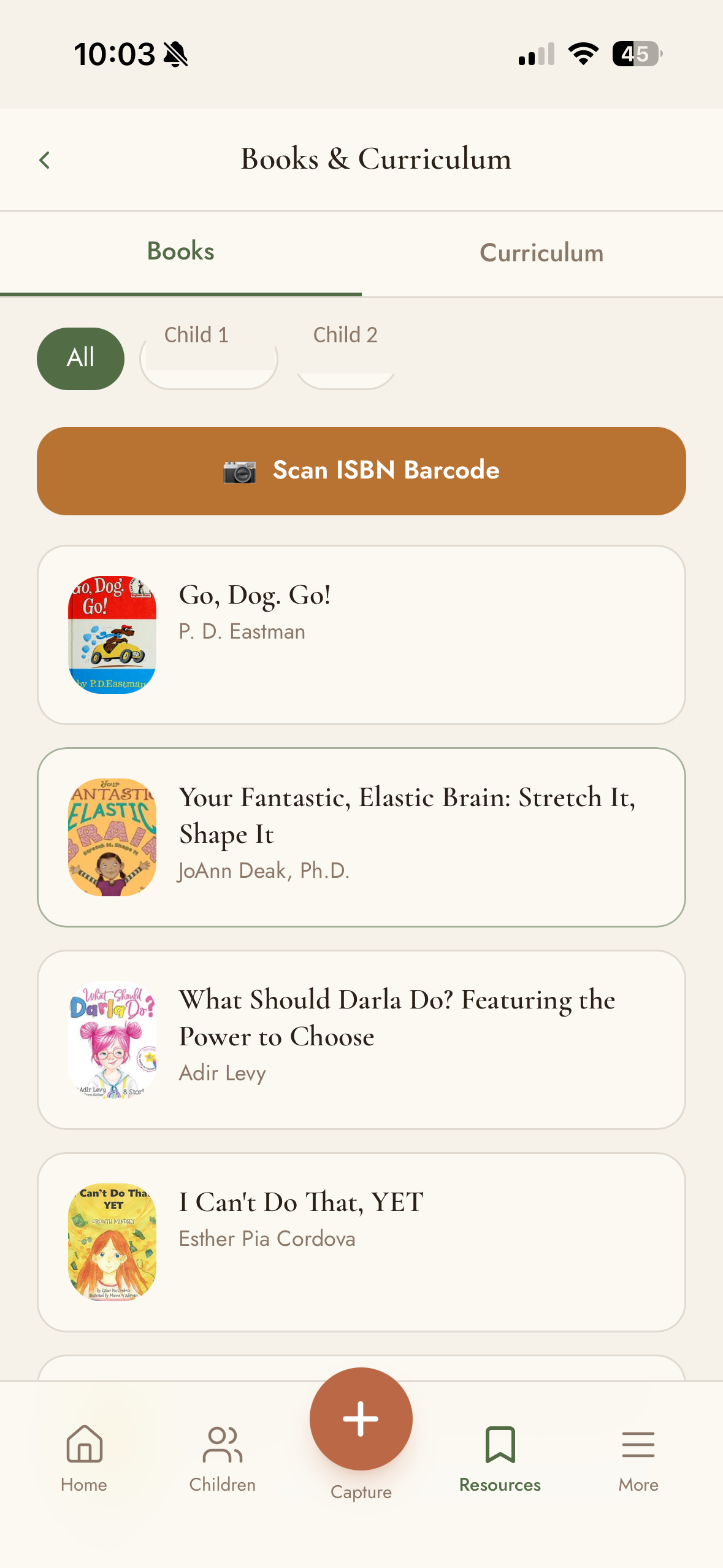 Starting assessment screen